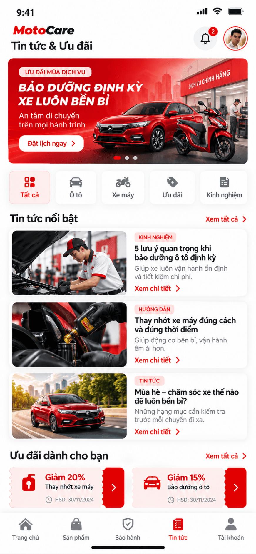 App ô tô / Xe máy